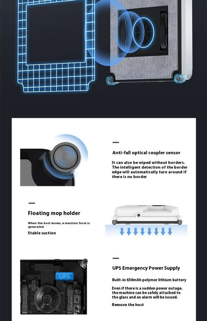 Intelligent Small Window Cleaner Robot Automatic Glass Window Robot - product view 7