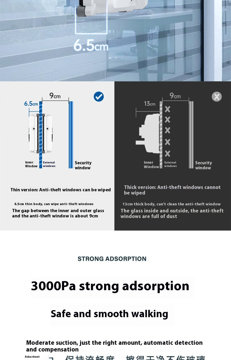 Intelligent Small Window Cleaner Robot Automatic Glass Window Robot - product view 5