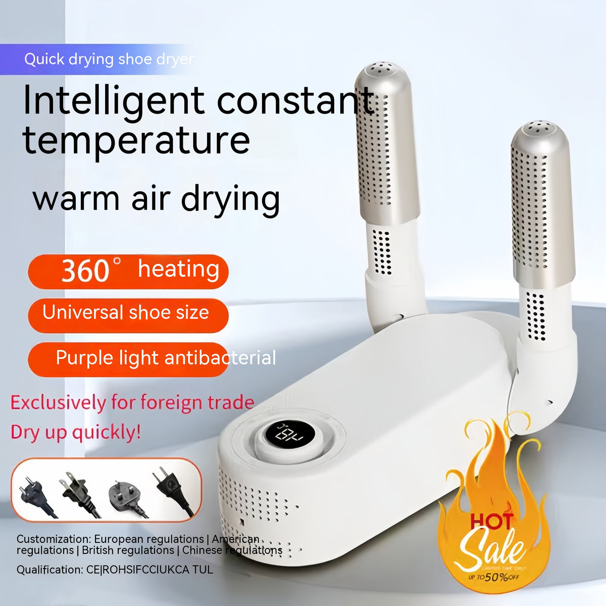 Touch Screen Shoe Dryer Fast Heating Sterilization - product view 2